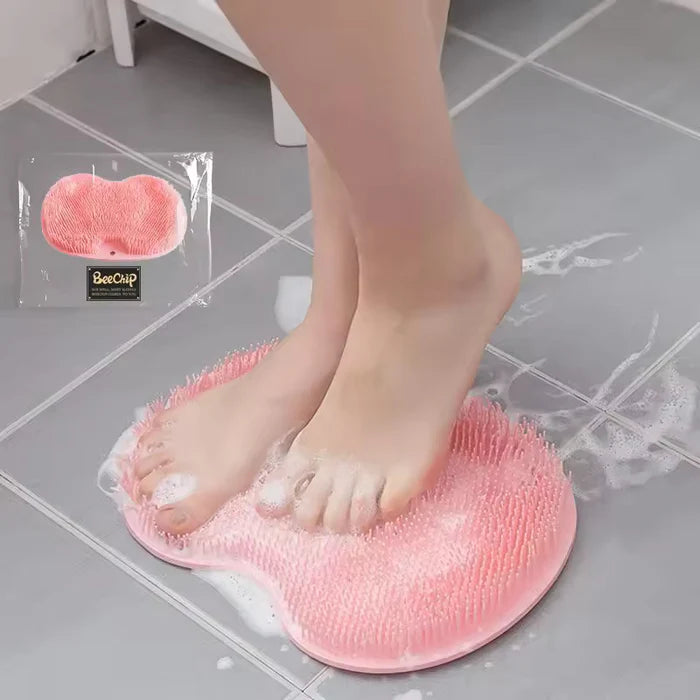 No-Bend Foot & Back Shower Cleaner, Anti-Slip Mat