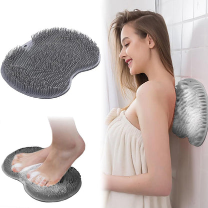 No-Bend Foot & Back Shower Cleaner, Anti-Slip Mat